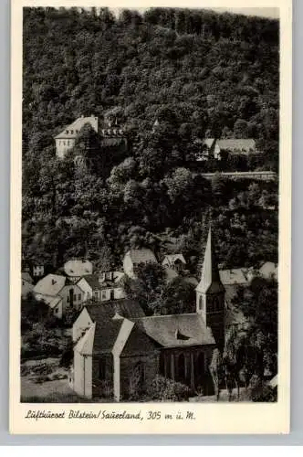 5940 LENNESTADT - BILSTEIN, Blick auf den Ort mit Kirche