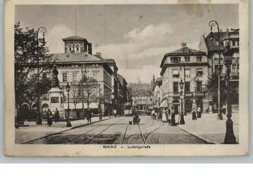 6500 MAINZ, Ludwigstrasse, Strassenbahn, Gleisarbeiten