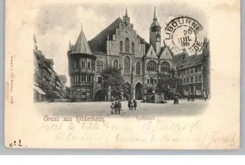 3200 HILDESHEIM, Gruss aus... 1898, Rathhaus, Verlag Stengel