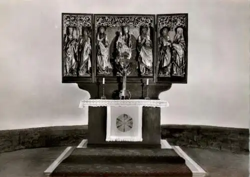 3200 HILDESHEIM, St. Michaeliskirche, Gotischer Flügelaltar