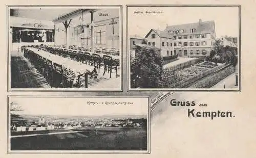 8960 KEMPTEN, Katholisches Gesellenhaus / Kolpinghaus, 1917, Feldpost
