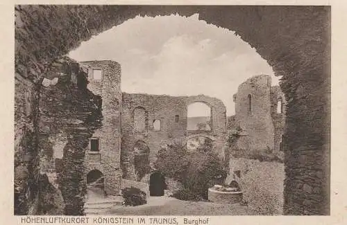 6240 KÖNIGSTEIN, Burghof, Verlag Klement
