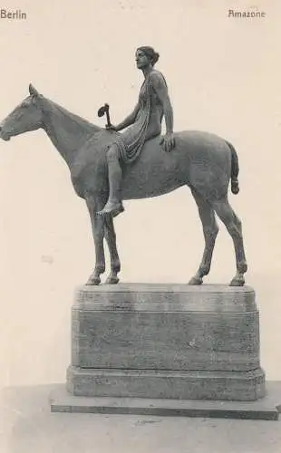 1000 BERLIN, Museumsinsel, Amazone zu Pferd von Louis Tuaillon