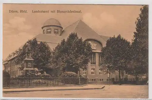 5160 DÜREN, Bismarckdenkmal, Landratsamt, 1912