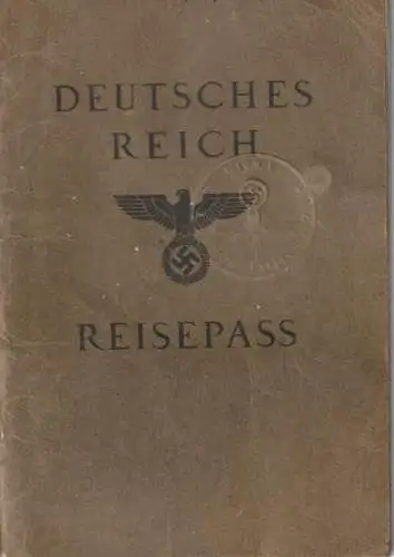 AUSWEIS / PASSPORT / CARTE D'IDENTITE - REISEPASS DEUTSCHES REICH, ausgestellt Köln 1939