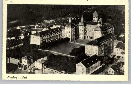 [Ansichtskarte] 5060 BERGISCG GLADBACH - BENSBERG, Schloß, Luftaufnnahme, 1956. 