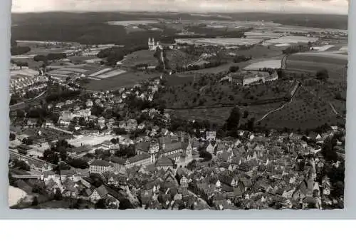 [Ansichtskarte] 7090 ELLWANGEN, Luftaufnahme, 50er Jahre. 