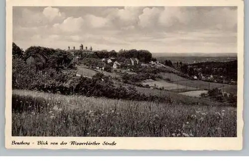 [Ansichtskarte] 5060 BERGISCH - GLADBACH - BENSBERG, Milchborntal von der Wipperfürther Strasse, 1958. 