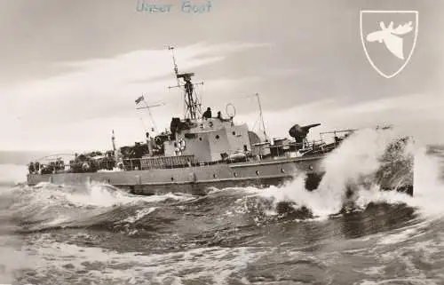 MILITÄR - MARINE / NAVY, Bundeswehr 3. Minensuchgeschwader / Räumboot, 1961