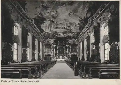 8070 INGOLSTADT, Maria de Viktoria Kirche, Innenansicht, leichte Druckstelle