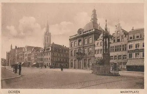 5160 DÜREN, Marktplatz, 1919, englische Feldpost Zensur