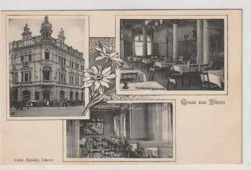 5160 DÜREN, Hotel Restaurant Cölner Hof, 3 Ansichten, 1906