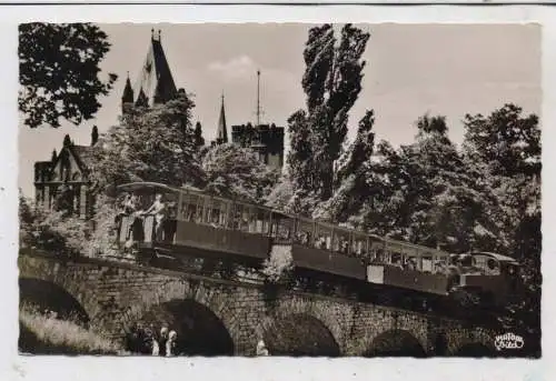 5330 KÖNIGSWINTER, Drachenfels-Bahn an der Drachenburg, 50er Jahre