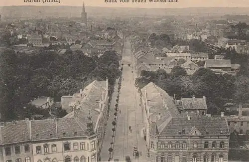 5160 DÜREN, Blick vom neuen Wasserturm, Verlag Arnold