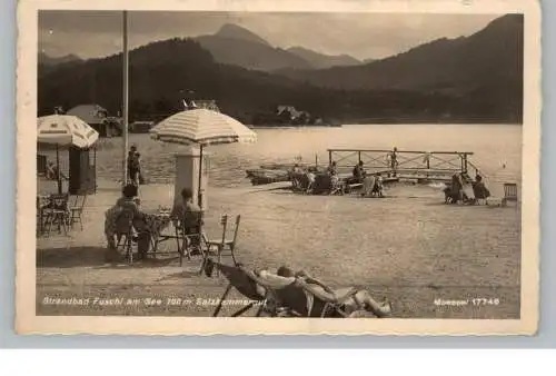 [Ansichtskarte] A 5330 FUSCH am See, Strandbad1933, Landpoststempel "Fuschl P. Salzburg 2". 