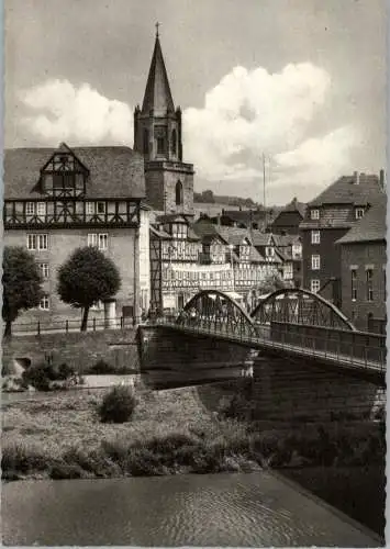 [Ansichtskarte] 6442 ROTENBURG a.d. Fulda, An der Fuldabrücke, 1961. 