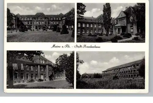 [Ansichtskarte] 6500 MAINZ, Stadt-Krankenhaus, 1956. 