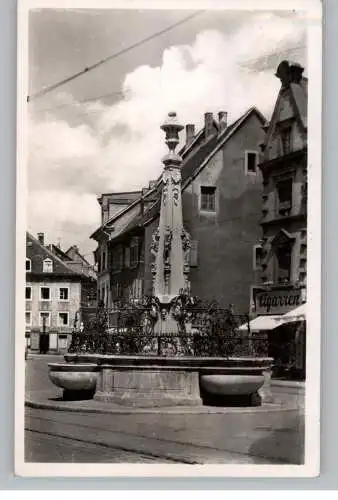 [Ansichtskarte] 6600 SAARBRÜCKEN - ST. JOHANN, Brunnen auf dem Marktplatz, 1937, Verlag Hartmann. 