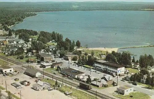 CANADA - ONTARIO  - SUNDRIDGE, air view, Station / Bahnhof, 1962