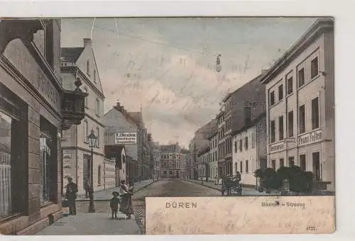 5160 DÜREN, Bonner Strasse, Restaurant Franz Felten, Herren - Friseur auf der linken Seite, 1904