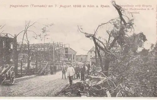 5000 KÖLN, EREIGNIS, Hagelsturm / Tornado, Alteburger Strasse Bayenthal, 1898