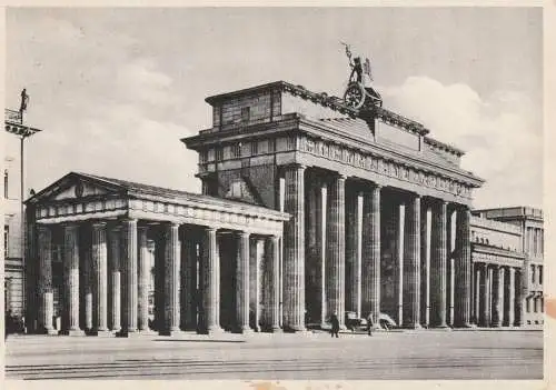 1000 BERLIN, Brandenburger Tor, Ostseite, 1956, Verlag Simon - München