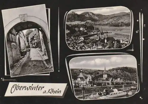 5480 REMAGEN - OBERWINTER, Ortsansicht, Fähranlager...