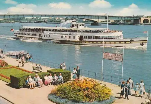 BINNENSCHIFFE - RHEIN, Köln-Düsseldorfer "CECILIE" vor Bonn, 1966