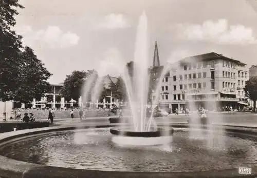 5300 BONN, Kaiserplatz, Springbrunnen, Kaisereck, 1956