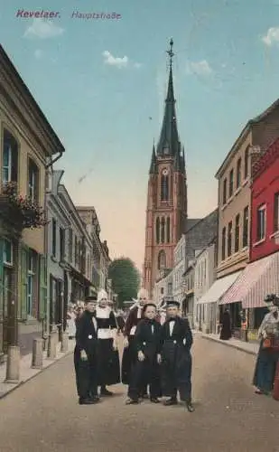 4178 KEVELAER, Hauptstrasse, Niederländische Jugendliche in Tracht, 1913, Verlag Zieher - München