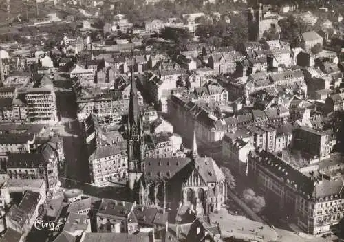 6600 SAARBRÜCKEN, Luftaufnahme Centrum mit Johannis Kirche, CIM Macon