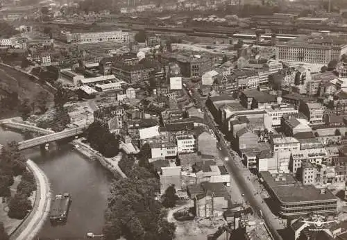 6600 SAARBRÜCKEN, Luftaufnahme Bahnhofstrasse, Verlag Portz