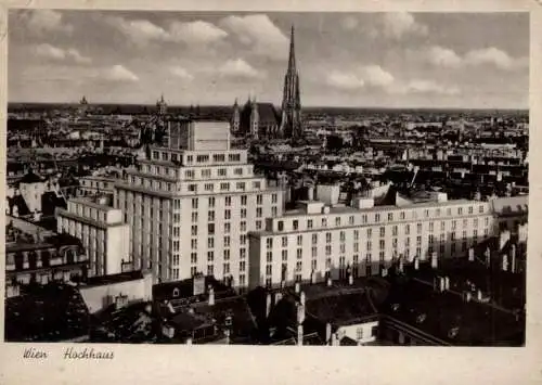 A 1000 WIEN, Hochhaus 1947, Zensur, nach Belgien