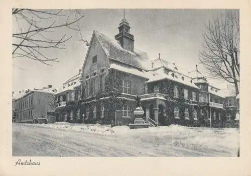 [Ansichtskarte] 5880 LÜDENSCHEID, Amtshaus im Schnee. 