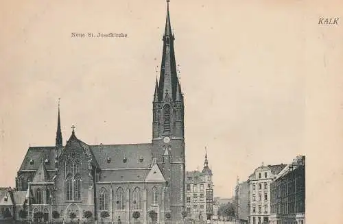 [Ansichtskarte] 5000 KÖLN - KALK,  Neue St. Josefskirche, 1908. 