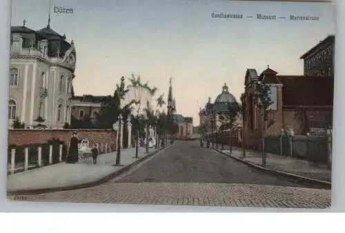 [Ansichtskarte] 5160 DÜREN, Goethestrasse - Museum - Marienkirche. 