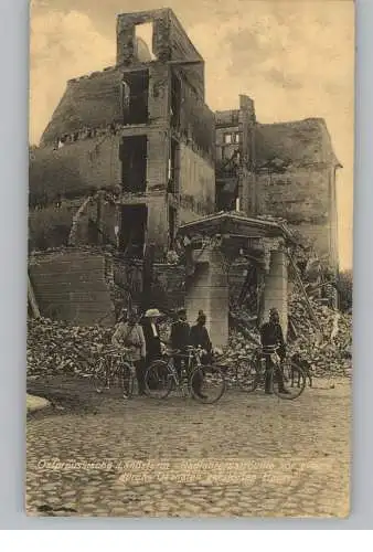 [Ansichtskarte] OSTPREUSSEN - 1. Weltkrieg, Landsturm Radfahrerpatrouille, 1916. 