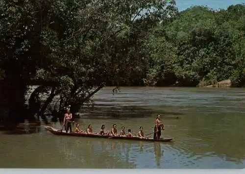 [Ansichtskarte] MALAYSIA - SARAWAK, Sea Dayak River Transportation. 