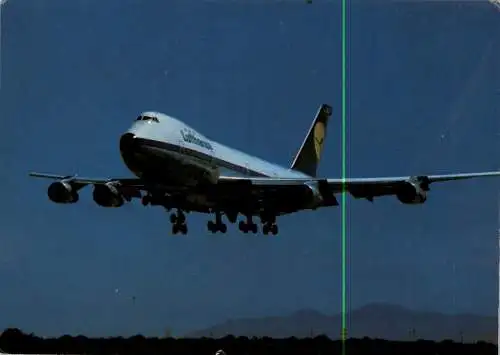 [Ansichtskarte] FLUGZEUGE / AIRPLANES - LUFTHANSA BOEING JUMBO 747. 