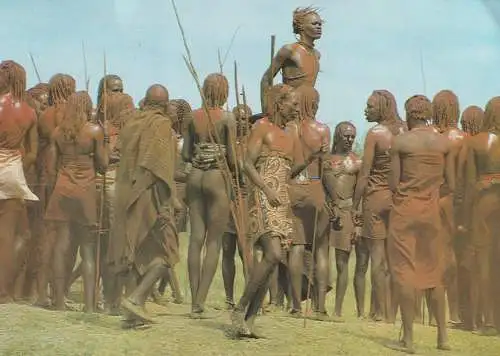 [Ansichtskarte] VÖLKERKUNDE / ETHNIC - Masai Dancers, Kenya. 