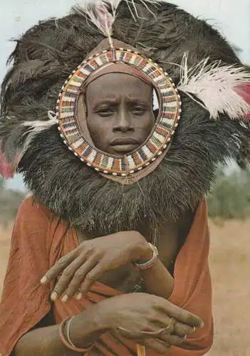 [Ansichtskarte] VÖLKERKUNDE / ETHNIC - Masai Moran Dancer, Kenya. 