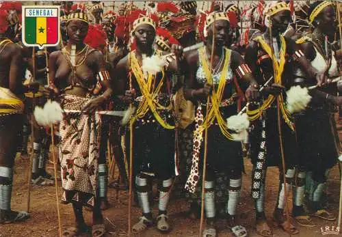 [Ansichtskarte] VÖLKERKUNDE / ETHNIC, Danse Bassari, Senegal. 