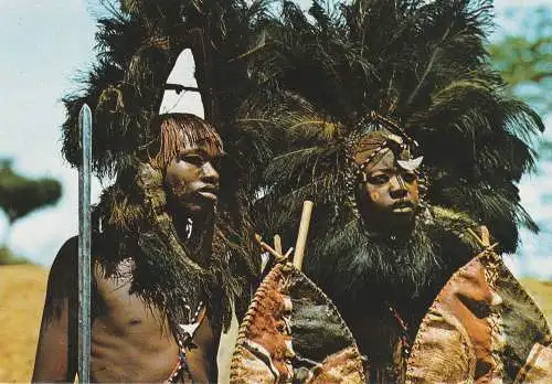 [Ansichtskarte] VÖLKERKUNDE / ETHNIC - Masai Warriors, Kenya. 