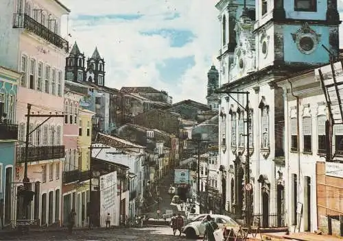 [Ansichtskarte] BRASIL - SALVADOR BA, Pelourinho, VW - Käfer. 