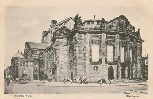 [Ansichtskarte] 5160 DÜREN, Stadttheater, Verlag Heiss & Co. - Cöln. 