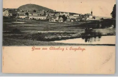 [Ansichtskarte] 0-8242  ALTENBERG / Erzgebirge, Blick auf den Ort ca. 1905, Verlag Brück - Meissen. 