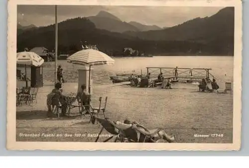 [Ansichtskarte] A 5330 FUSCHL am See, Strandbad , 1933, Landpoststempel. 