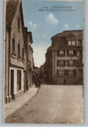 [Ansichtskarte] 5350 EUSKIRCHEN, Marktplatz, 1929, franz. Besatzungszeit. 