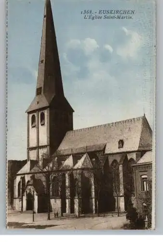 [Ansichtskarte] 5350 EUSKIRCHEN, Martins Kirche, franz. Besatzungszeit. 