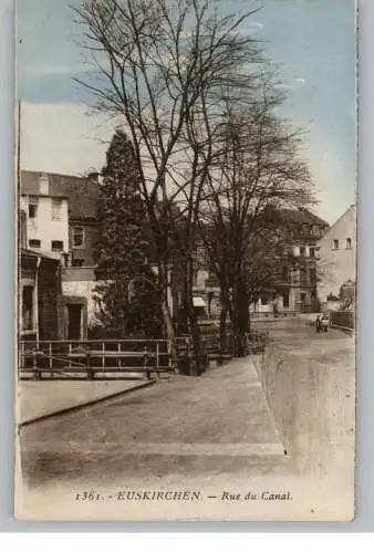 [Ansichtskarte] 5350 EUSKIRCHEN, Kanalstrasse, 1929, franz. Besatzungszeit. 